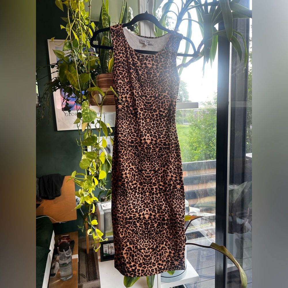Velvet Torch Animal Print Midi Dress